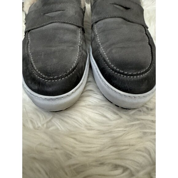 Ross & Snow‎ Matteo Genuine Shearling Loafer Sneaker USA 13 Water Resistant Gray main image 4